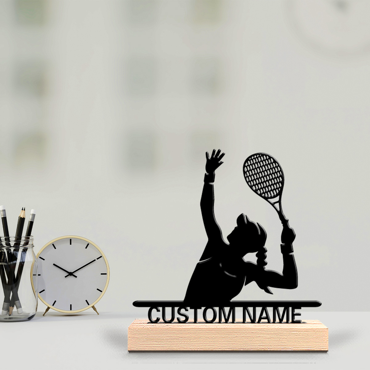 Badminton Fun - 1 шт., забавные персонализированные металлические статуи