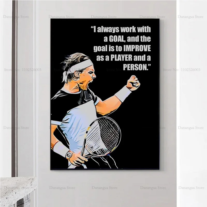 Рафаэль новые цитаты Nadals те – обзор и цена Badminton Poster