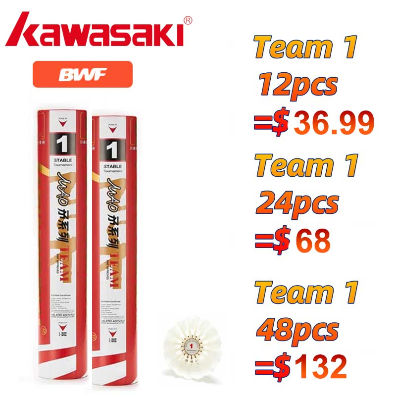 Kawasaki Team 1 Челнок для бад – обзор и цена Badminton Rank