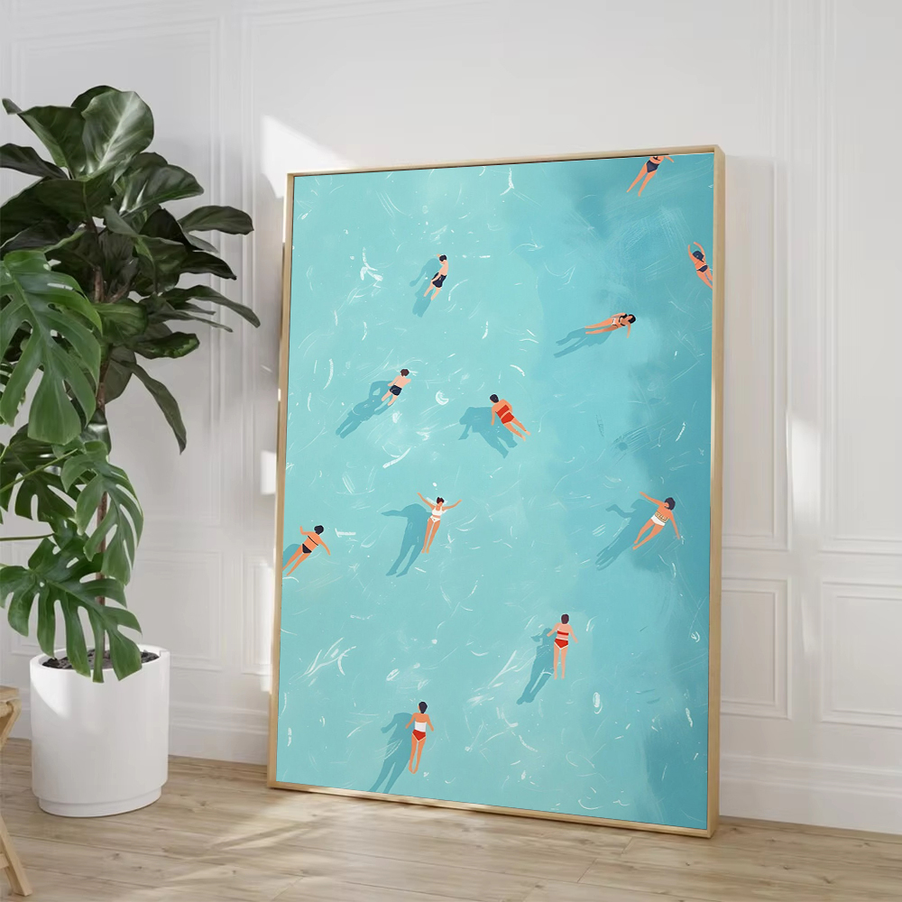 Летняя девушка, бассейн, вечер – обзор и цена Badminton Poster