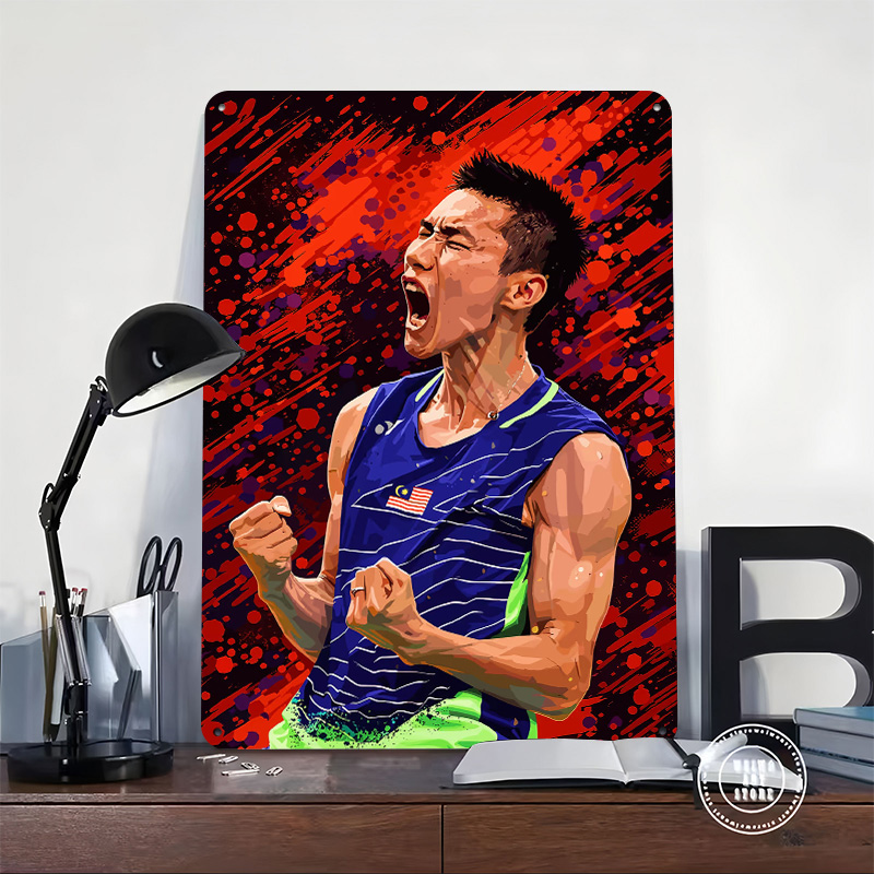 Металлическая ретро-табличка с – обзор и цена Badminton Poster