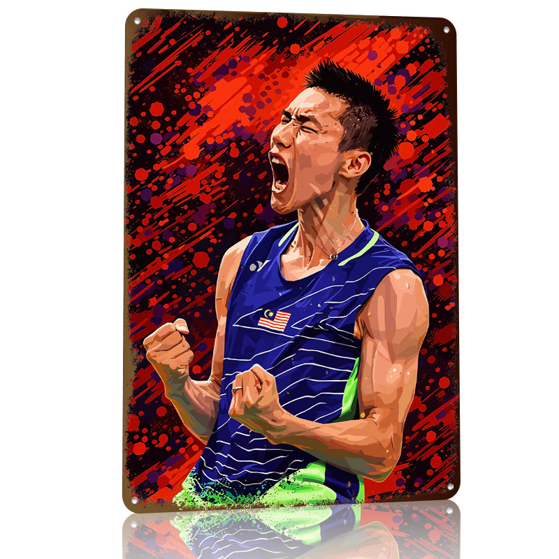 Металлическая ретро-табличка с – обзор и цена Badminton Poster