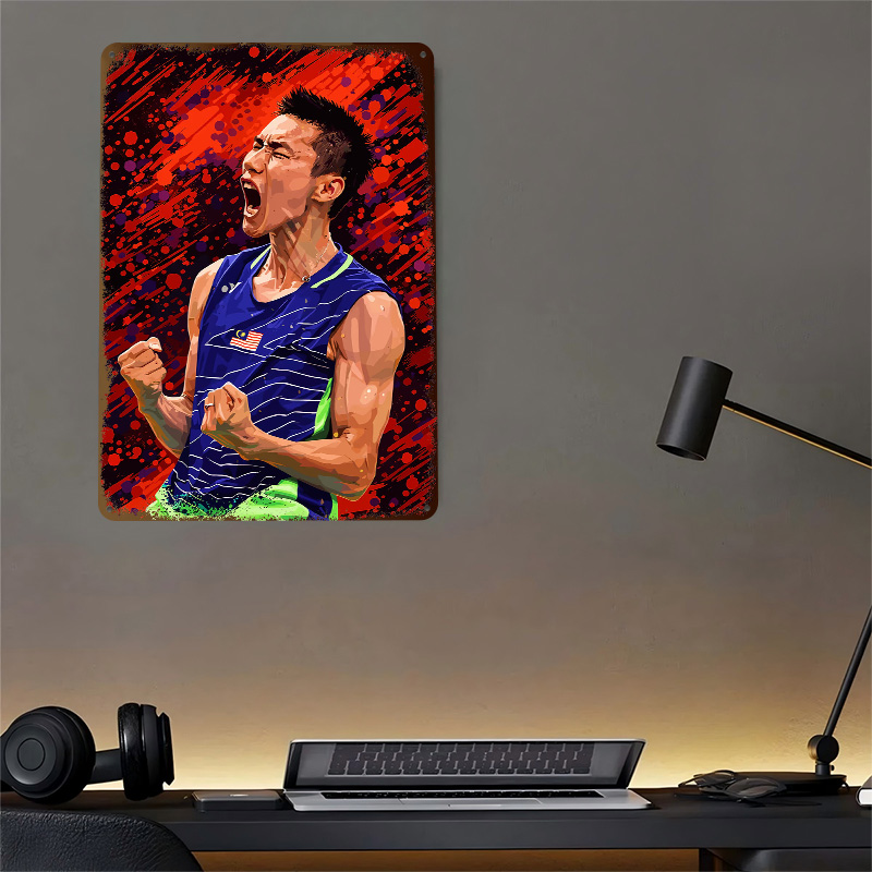 Металлическая ретро-табличка с – обзор и цена Badminton Poster