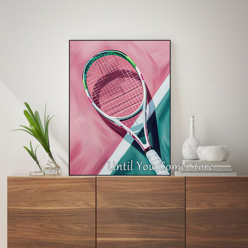 Ретро теннисная и теннисная ра – обзор и цена Badminton Poster