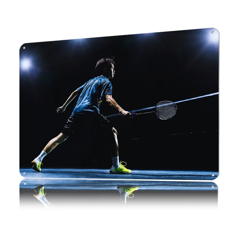 Металлическая винтажная таблич – обзор и цена Badminton Poster